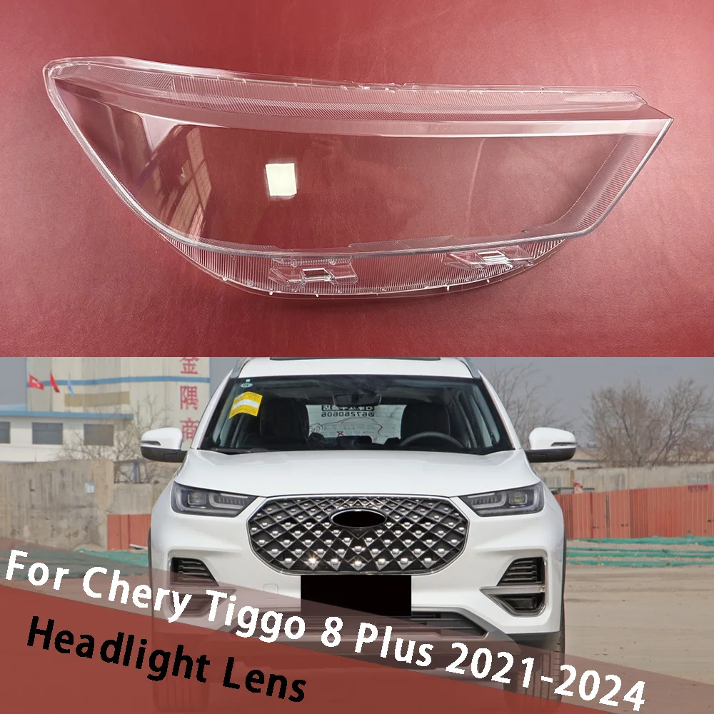For Chery Tiggo 8 Plus 2021 2022 2023 2024 Headlamp Case Headlight Cover Head Lamp Shell Lens Caps Light Lampshade Lampcover