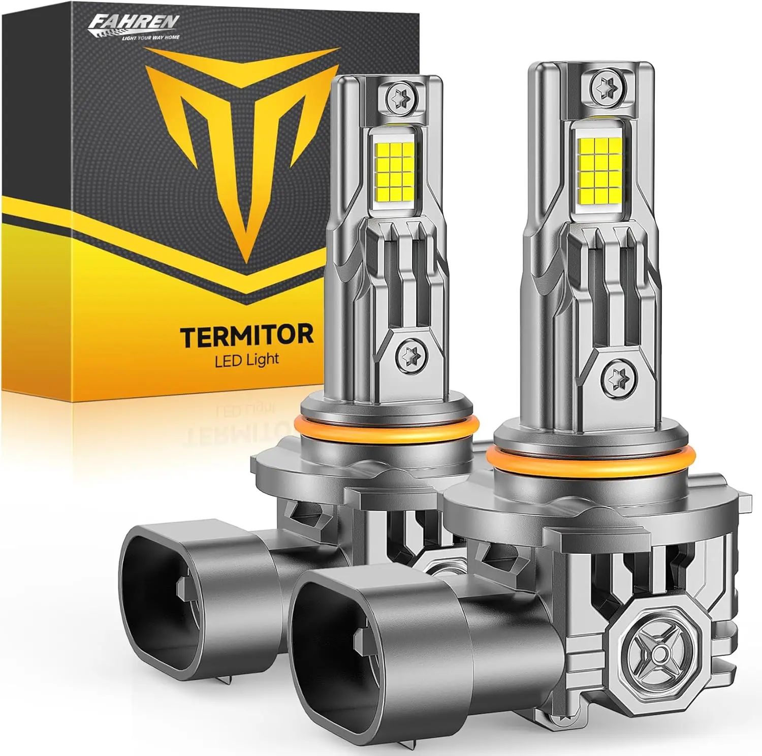 2PCS 9006 LED Headlight Bulbs,55000LM Super Bright,Real 1:1 Design, 6500K IP68, HB4 Light Bulb for Stock Halogen Replacement