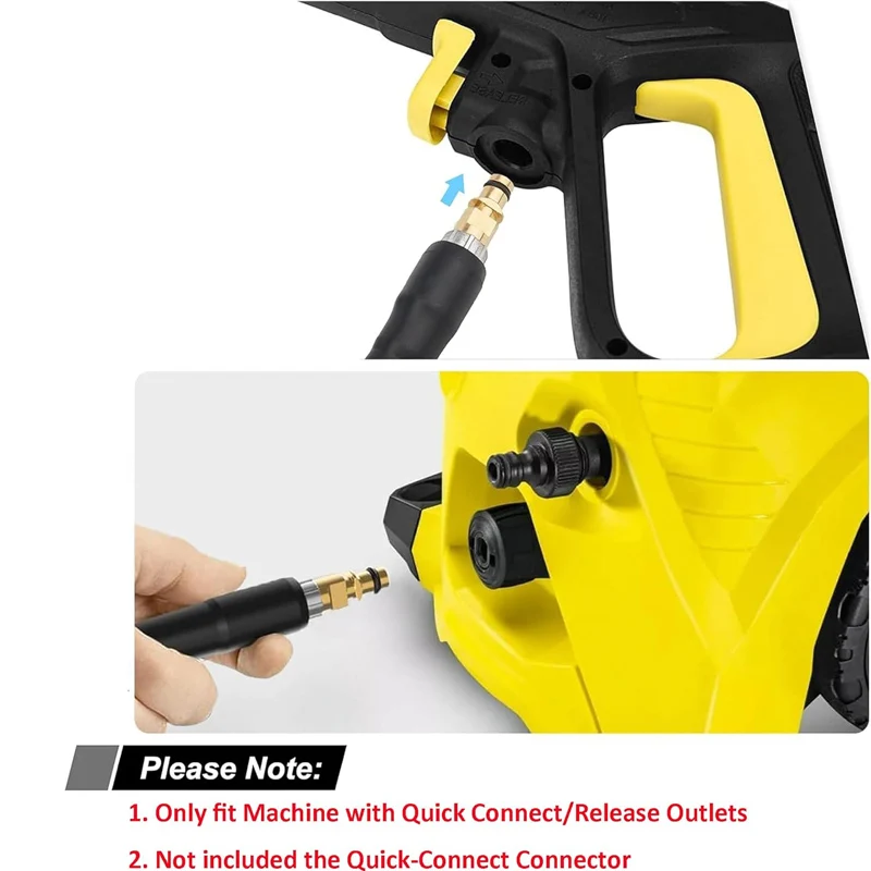 Pressure Washer Replacement Hose Super Flexible Hose for Karcher K Series Washer, Click Type Plug Quick Connector Extension