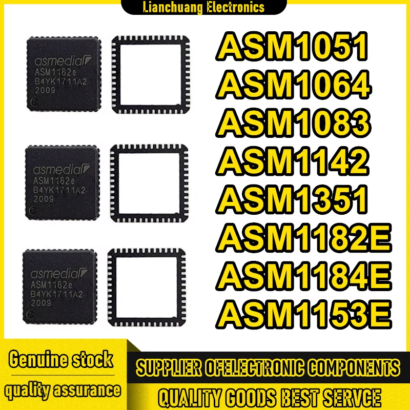 ASM1051 ASM1064 ASM1083 ASM1142 ASM1351 ASM1182E ASM1184E ASM1153E QFN48 IC Chip 100% New Original in stock
