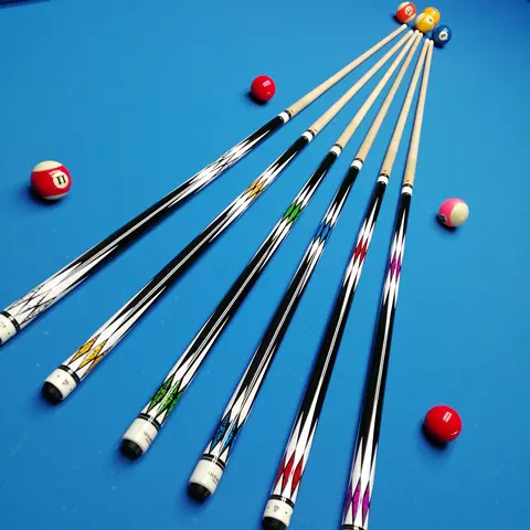 Customized Snooker Billiard Cue 1/2 Used Pool Cue Stick  Cue Billiard Table for Sale
