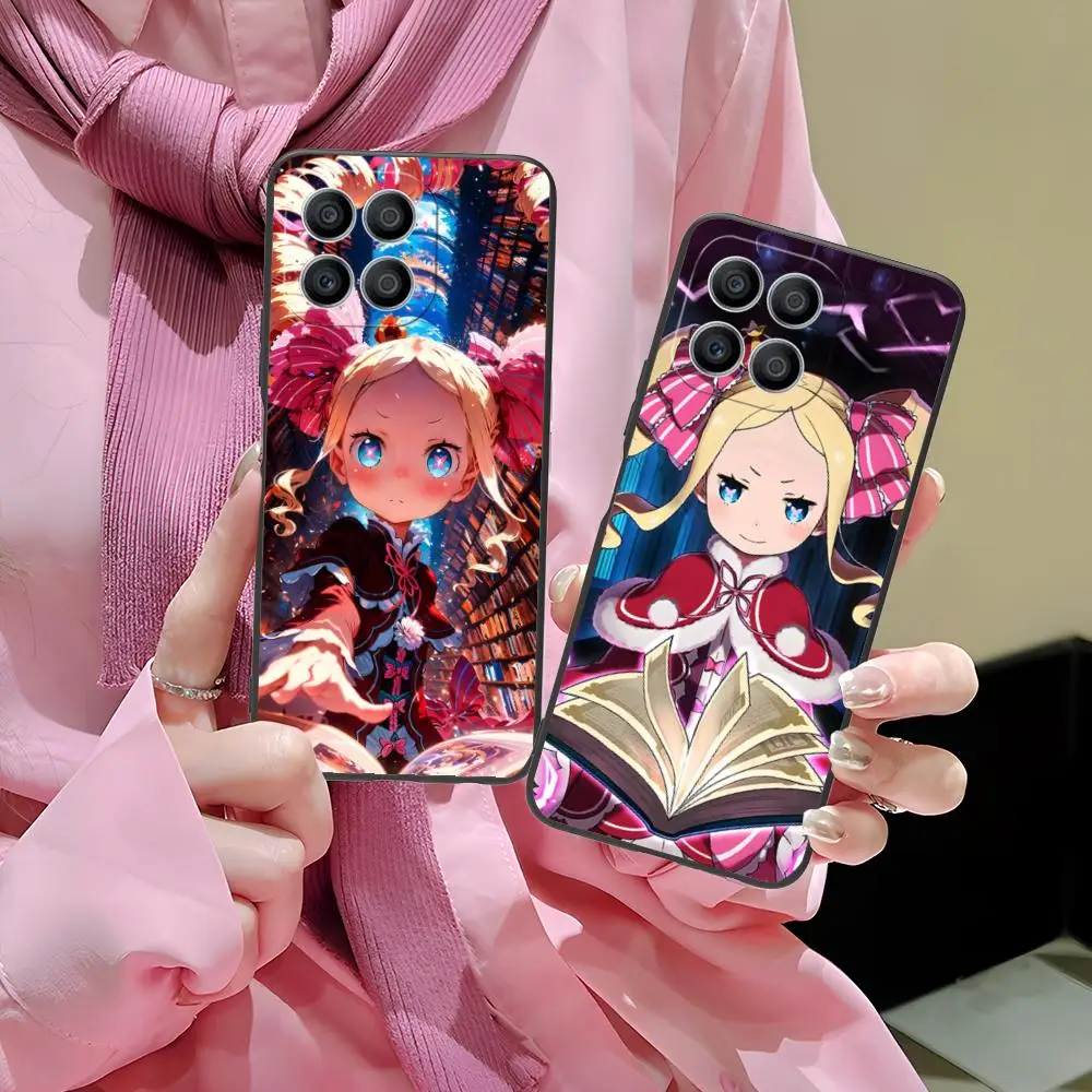 حافظة هاتف محمول ReZero Beatrice لهاتف Honor 90 80 70 60 50 30 20 10 9 8 7 Pro S SE Lite 5G غطاء طباعة ملون غطاء فاخر
