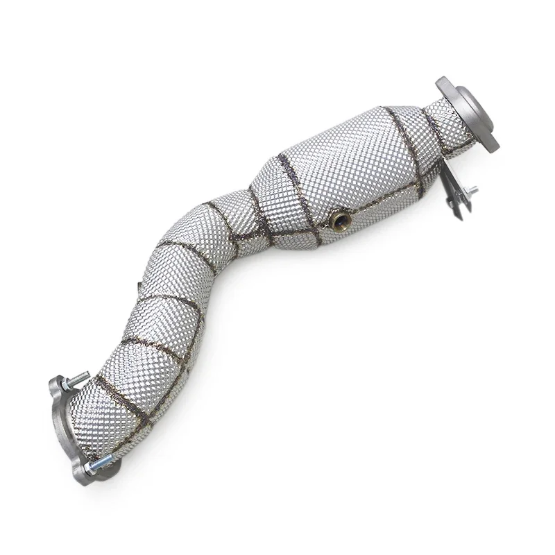 COC Newly performance high-flow exhaust gas catalytic converter For Mercedes-Benz E250/E300 W212 1.8T stainless steel downpipe