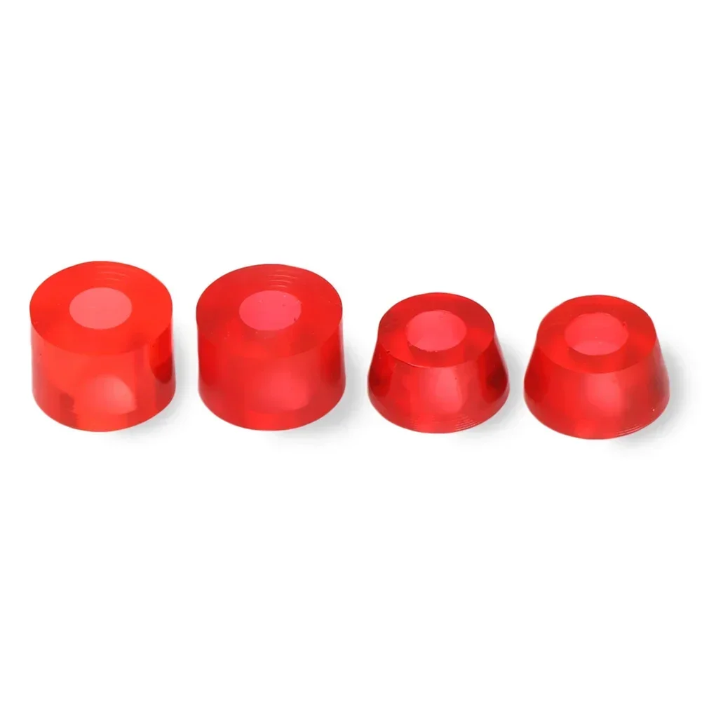 4 buah/set Skateboard Bushing PU Skateboard truk Bushing 11x16mm truk kerucut bos membangun kembali Kit dengan 10 warna