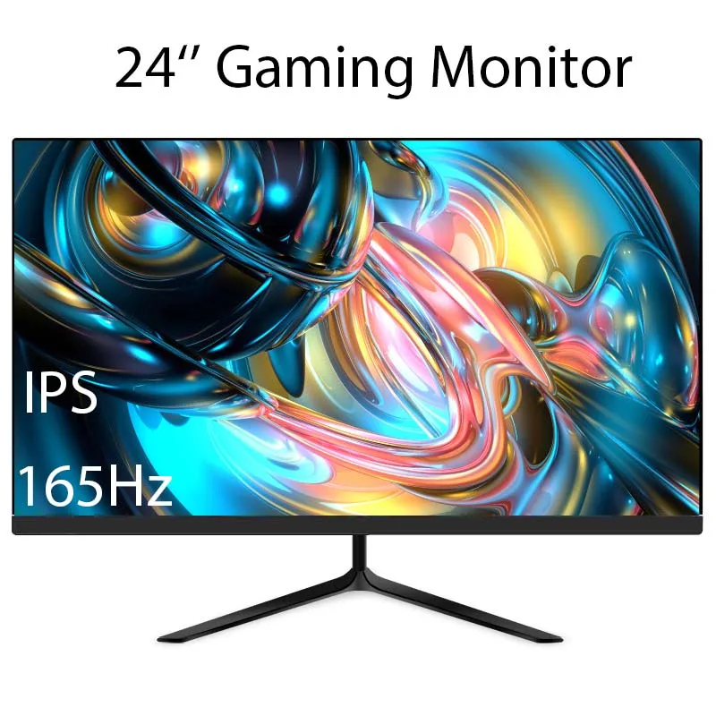 24 Inch PC Monitor 165Hz IPS 1080P 1MS Response Display FHD Desktop Gaming Computer Display Flat Panel Screen DP HDMI-compatible