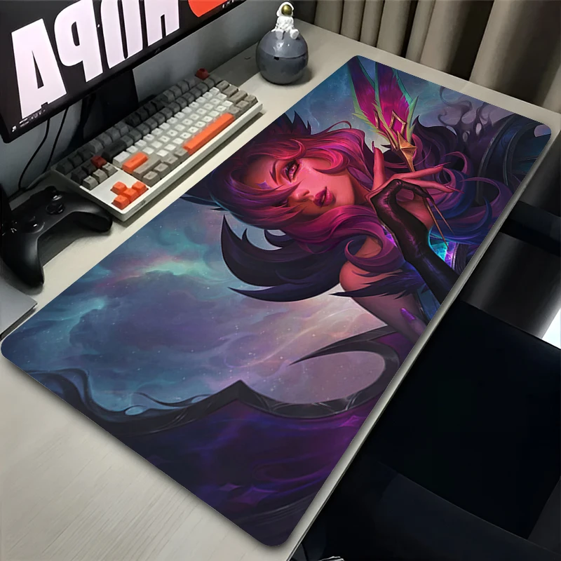 Large Gaming Mousepad L-league Of Legends Xayah Rakan XXL Keyboard Gamer Mouse Pad On The Table Speed Desk Mat Anime Mouse Mats