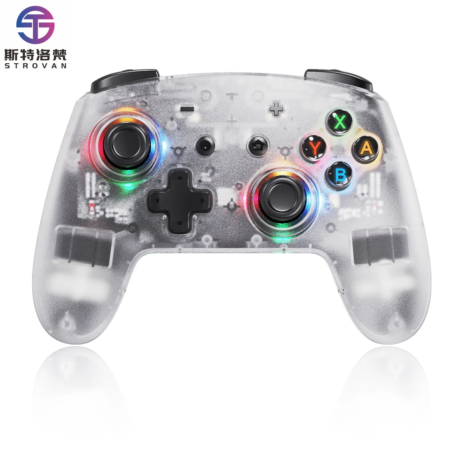 

Частная модель Switch Handle Pro с многоплатформенной игрой RGB с задней клавишей NS Wake-up JoyStick и игровой контроллер