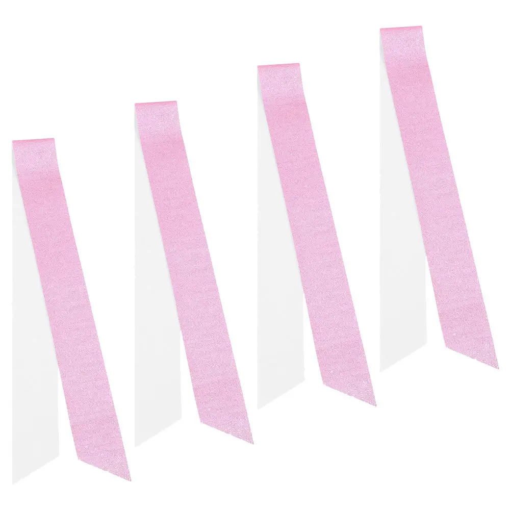 

4Pcs Blank Glitter Sash DIY Sashes for Wedding Graduation Party Birthday Pageant Accessories Cloth Sashes for Women Girls