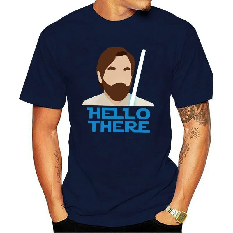 New Funny Printed Men T shirt O-neck tshirts Obi Wan Kenobi Hello There Women cotton T-Shirt