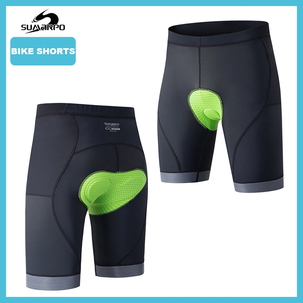 

SUMARPO Cycling Shorts Men Padded, Bike Shorts with Pockets, Bicycle Bottom for Road Biking, Ebike, Indoor Gym, Triathlon