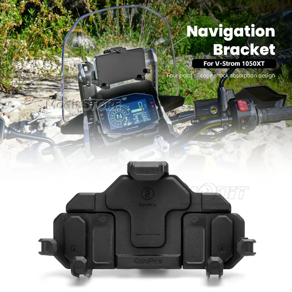 

For SUZUKI V-Strom 1050XT 1050 XT Motorcycle Windscreen Front Phone Stand Holder Smartphone Phone GPS Navigaton Plate Bracket