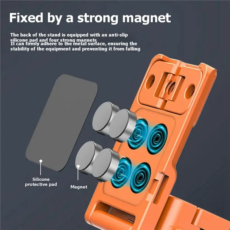 B27B Magnetic Expansion Adapter For DJI Pocket 4 3 Protective Metal Cage Bracket Mount With 1/4 Inch Screw Holes And Claw Port H