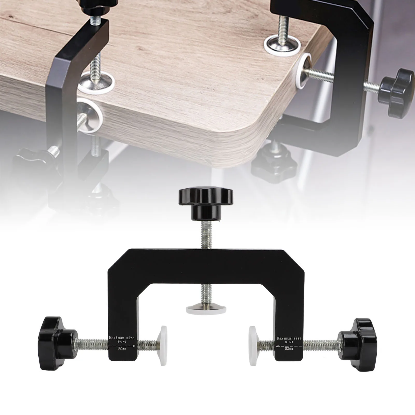 3 Way Face Clamp Aluminium Alloy Ergonomic Design Adjustable Cabinet Clamp for Woodworking 3 Way C Clamp 3 Way Fastening Clamp