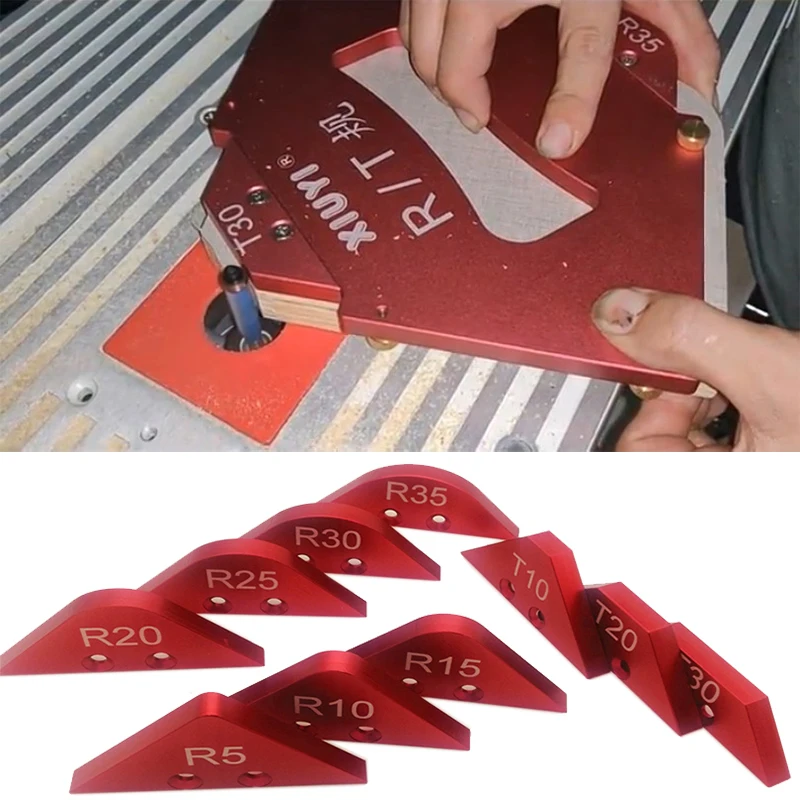 Trimming Machine R Rounded Beveled Template Router Table Corner Jig Radius Chamfer Profile Template Kit Woodworking tools