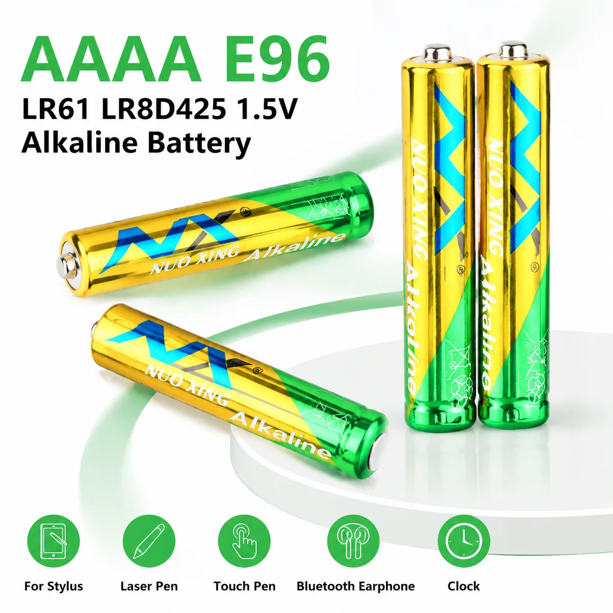 AAAA E96 LR61 LR8D425 1.5V Alkaline Battery For Stylus Laser Pen Touch Pen Bluetooth Earphone Clock LR8D425 MN2500 MX2500