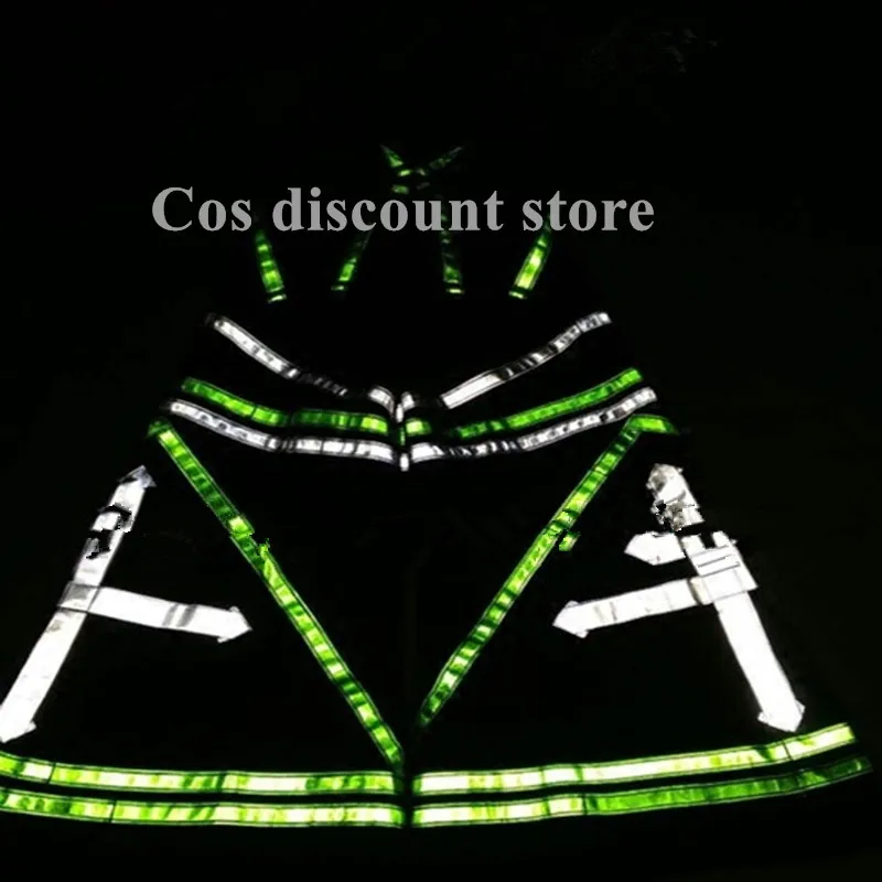 Stock Ghost Dance Shuffle Pants Night Vision Street Cool Bell-bottoms Luminous Pants Loose Reflective Dancing Trousers New