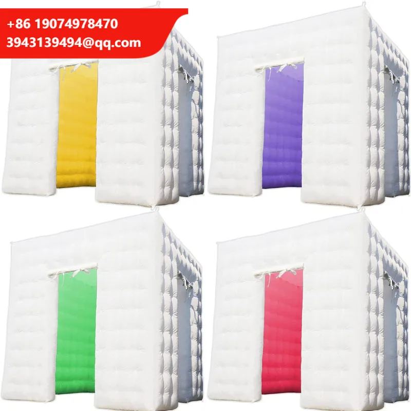 

Портативная надувная палатка-куб для вечеринок на открытом воздухе, большая и маленькая, с LED-подсветкой и кондиционером