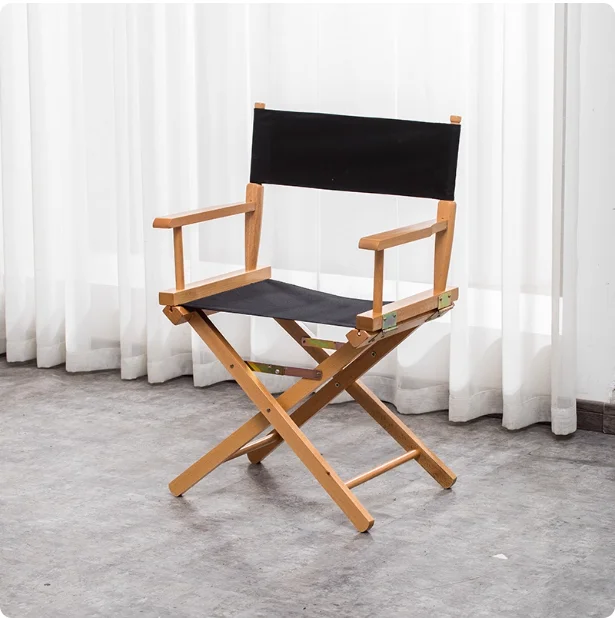 

Solid Wood Folding Canvas Chair Bar Table casual Chair Outdoor Props Backrest Chair
