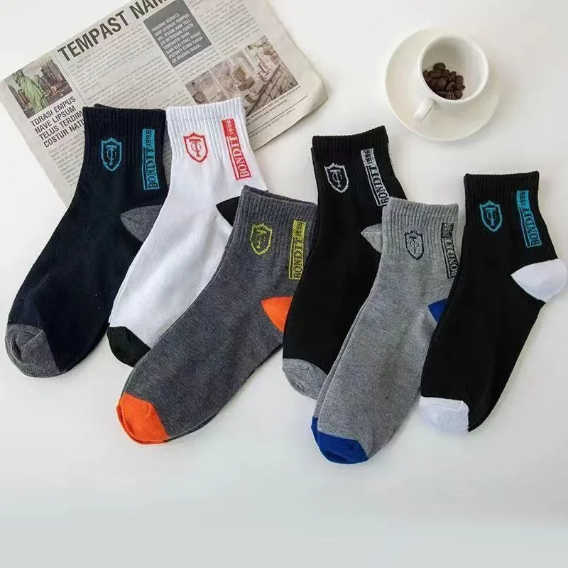 10Pairs Breathable Cotton Sports Stockings Men Bamboo Fiber Autumn And Winter Men Socks Sweat