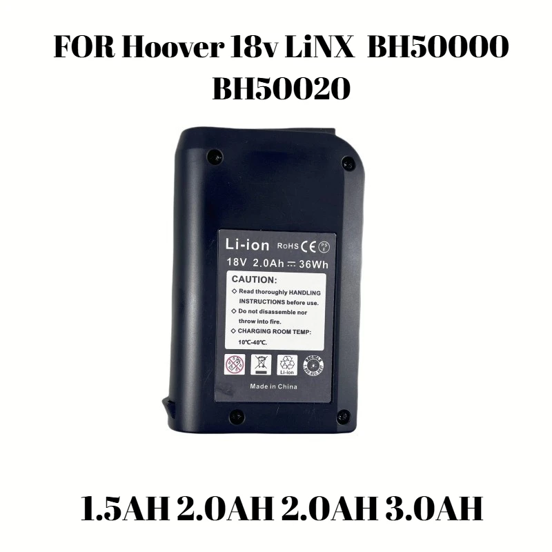 

Литий-ионный аккумулятор 3000 мАч 18 В для Hoover Linx BH50000 BH50020, обновленная замена для беспроводного пылесоса Cleane