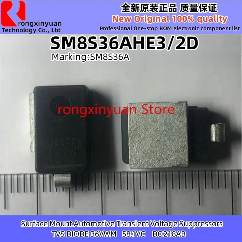 2-10Pcs SM8S36AHE3/2D SM8S36A DO-218AB SM8S36AHE3 TVS, 36V 58.1VC Surface Mount Automotive Transient Voltage Suppressors New