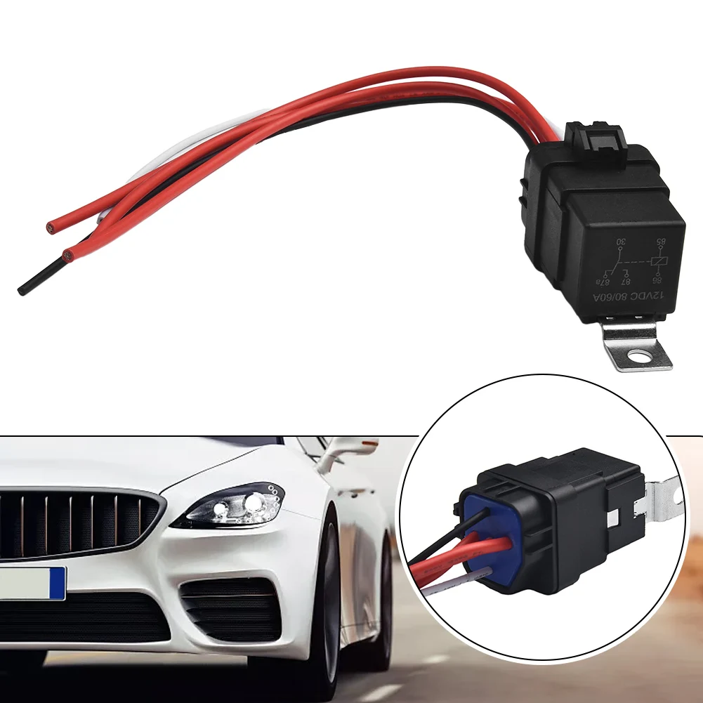 None Automotive Relay 12V 60/80A Cables For Powering Off Road Lights Marine Auto Fan Relay Kit Waterproof Auto Relay