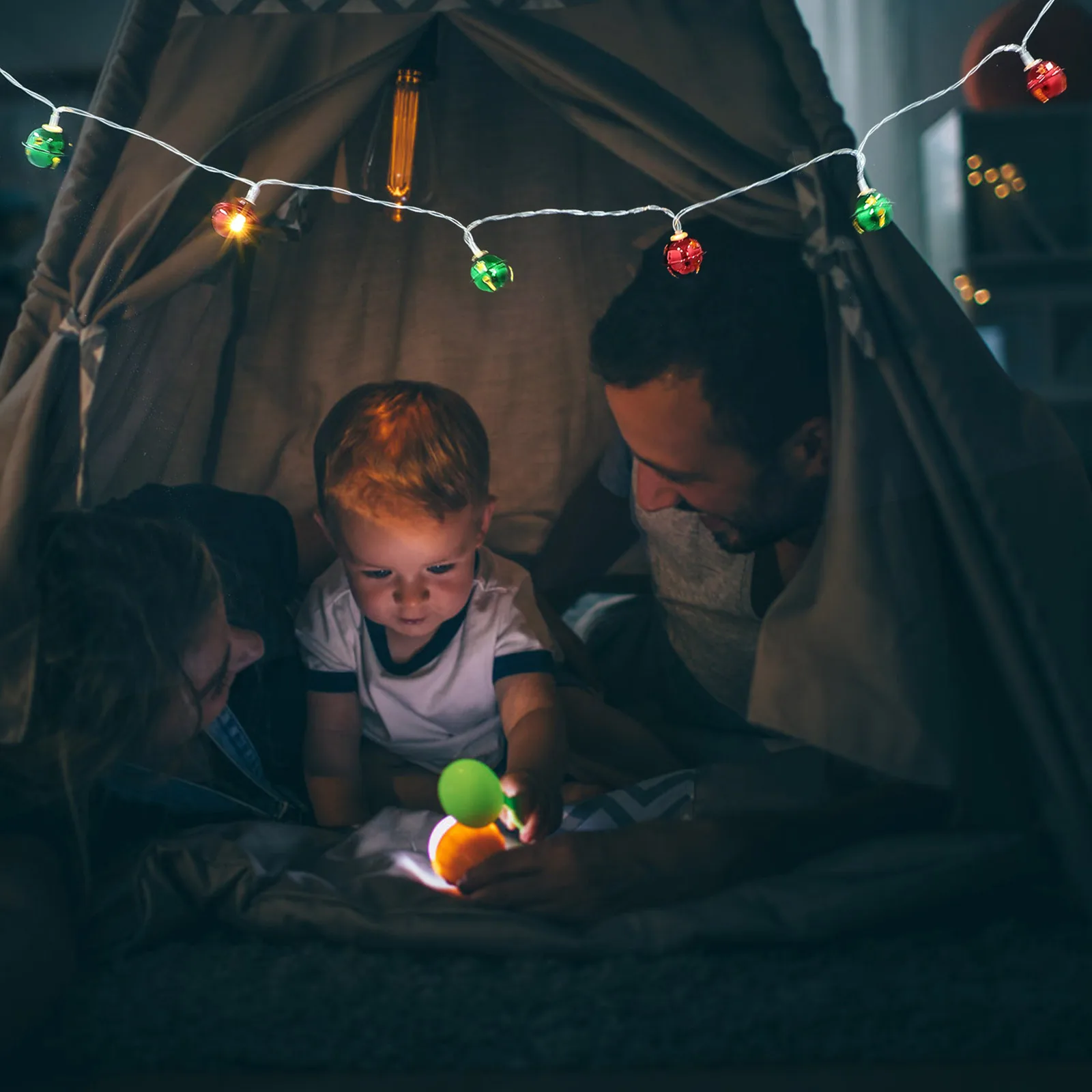 

1.5m Retro Christmas Lamp LED String Lights Waterproof Portable Holiday Decor Red Shaped Lights for Bedroom Garden