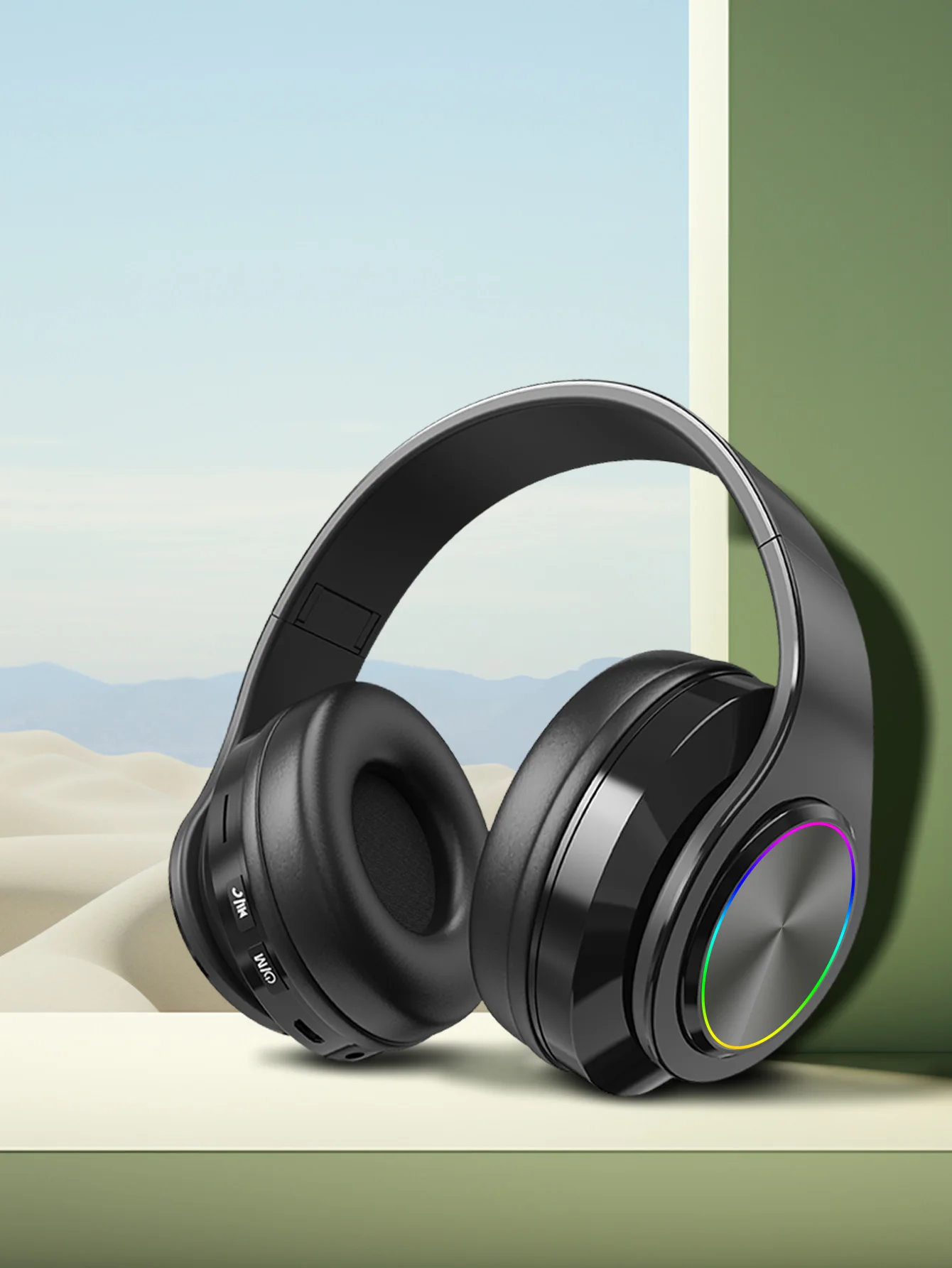 Wireless Bluetooth Headset Colorful Luminous Card-Inserting Game Music Sports Support Mobile Phone Computer image 4