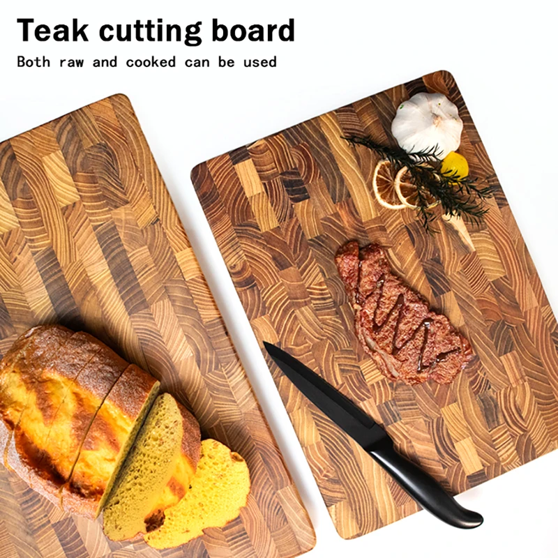 Rectangular teak cutting board solid wood chopping board high-quality kitchen multi-purpose chopping board dinner plate