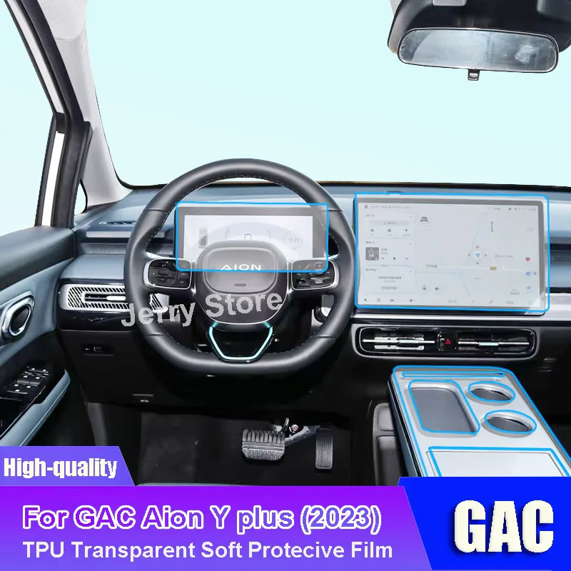 

For GAC Aion Y Plus 2023 Interior Protective Film Full Set Anti-Scratch Dashboard Center Console Cover Accessories Car Styling