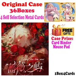 2024 più nuovo caso all'ingrosso formato A4 Rose Island Waifu Trading Collection Card Goddess Story Booster Box ACG TCG hobby Gift