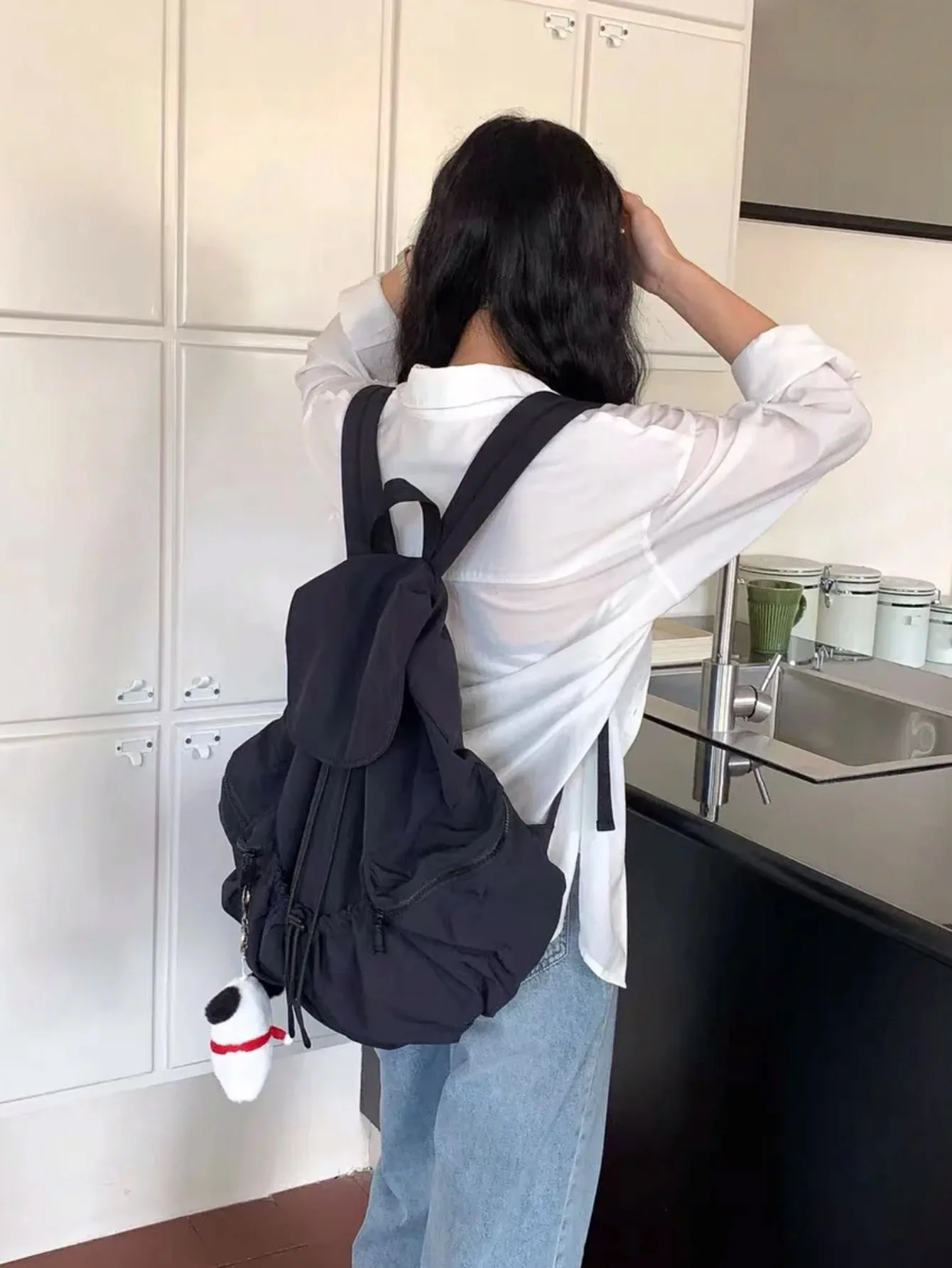 2025 New Fashion Versatile Large Capacity Travel Backpack Women's Casual Sports Bookbag Dual Shoulder Bag Zipper Closure