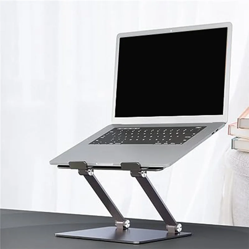 

Computer Bracket Notebook Bracket Foldable Metal Heightened Heat Dissipation Bracket Conforms To Ergonomics (Silver) Durable