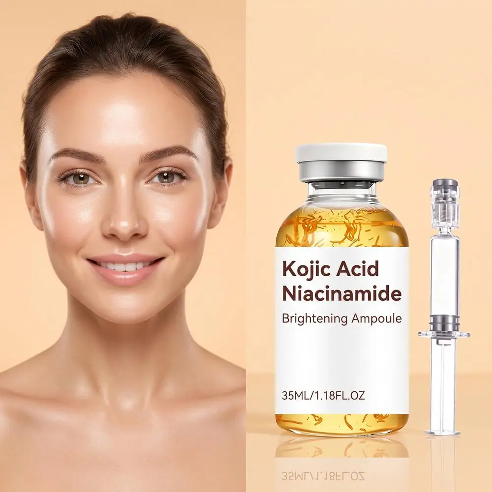 Brightening Ampoule Serum 35ml Nourishing Hydrating Essence Liquid With Syringe Light‑Texture Smoothing Skin‑Care Fluid Skincare