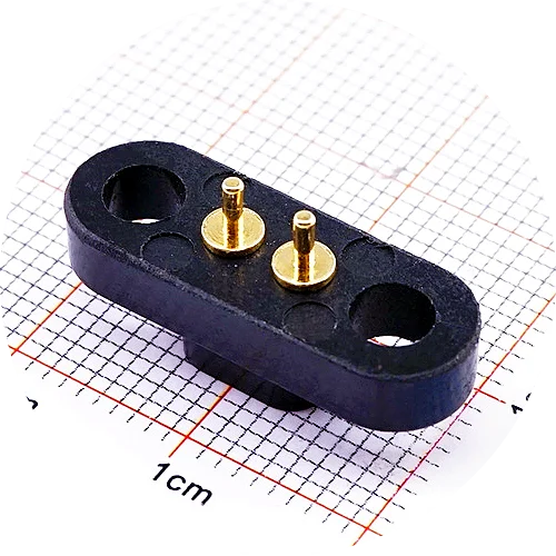 1/3/5 Paar PogoPin-Stecker, 3 A, männlich, weiblich, 4,0 mm Rastermaß, federbelastet, 2, 3, 4, 5-polig, DIP, Durchgangsloch, PCB-Montage, Ohr, vergoldet – Detail 7