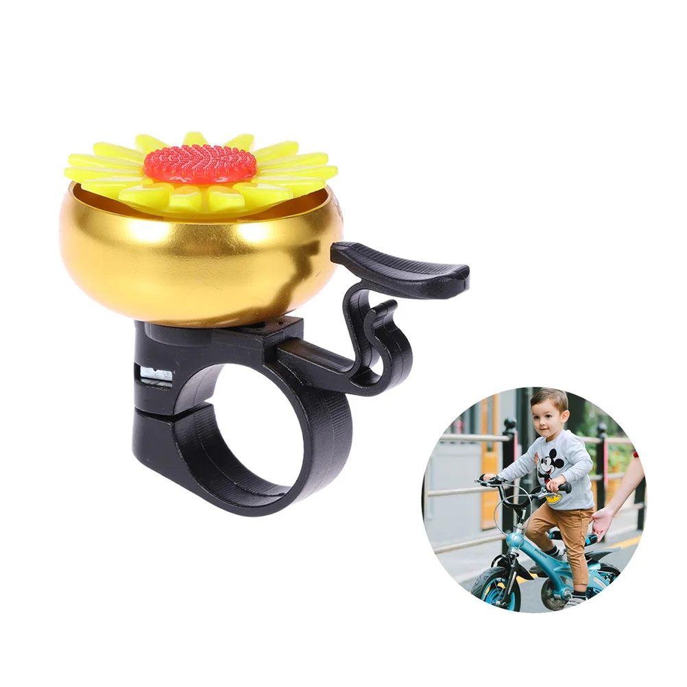 

Sunflower Shaped Bike Bell Kids Children Ringer Horn Lightweight Easy Install Handlebar Cycling Accessories Toddler Bike