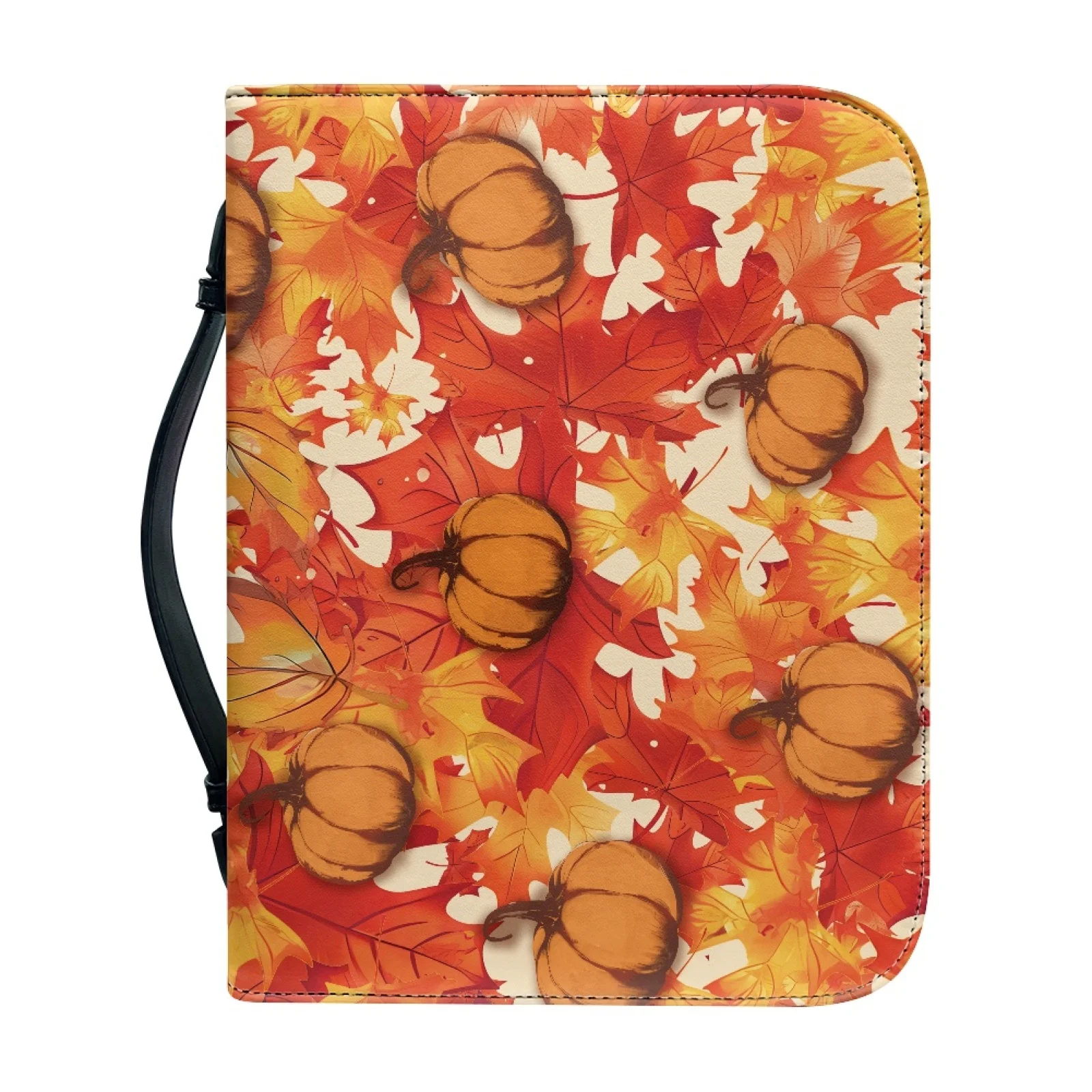 PENSTROLL Pumpkin Maple Leaf 2026 Collection Bible Bag PU Leather Protective Bible Cover for Adults
