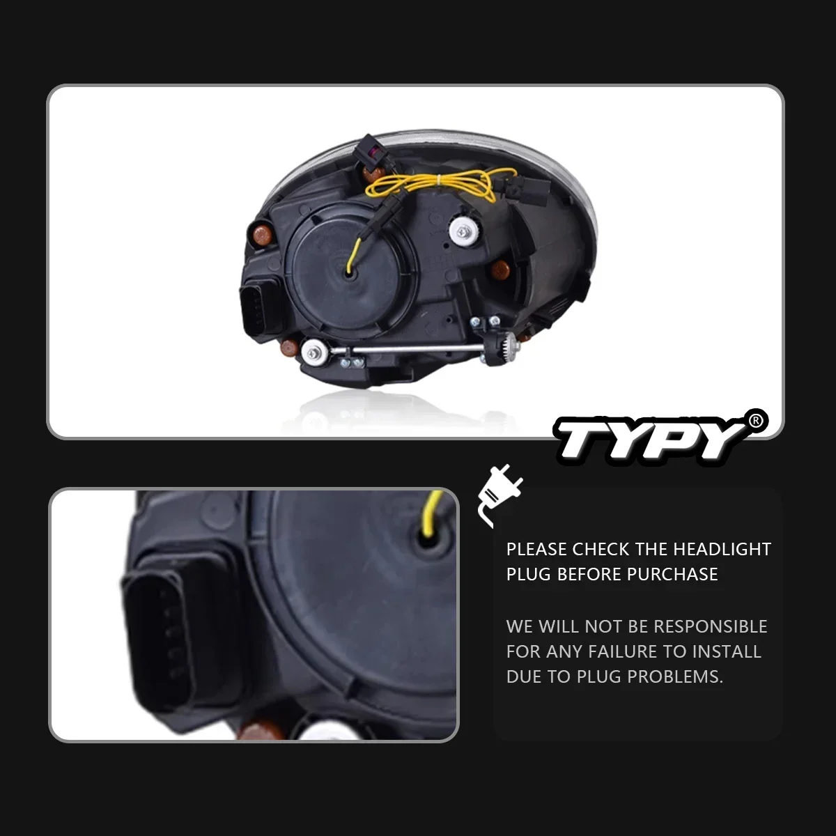 

TYPY автомобильные фары для VW Beetle 2013-2021, обновление, модифицированное для нового DRL, динамический указатель поворота, светодиодные фары, автоаксессуары