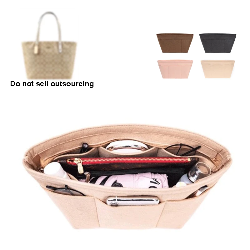 Felt Cloth Fit Storage Insert Bag Tote Organizer Dumpling Makeup Handbag Linner Storage Inner Bags For City33 Central Womens