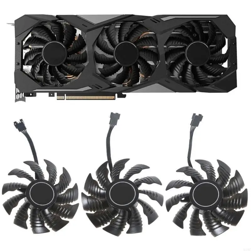 82mm for DC 12V 4Pin PLA09215S12H RTX2080Ti GPU Fans for RTX 2060 2070 2080 2080
