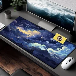 Pastel Mouse Pad Blue Desk Mat Kawaii Mouse Pad Sky Desk Pad Aesthetic Mousepad Cute Desk Decor Clouds Deskmat Office Gifts Mat