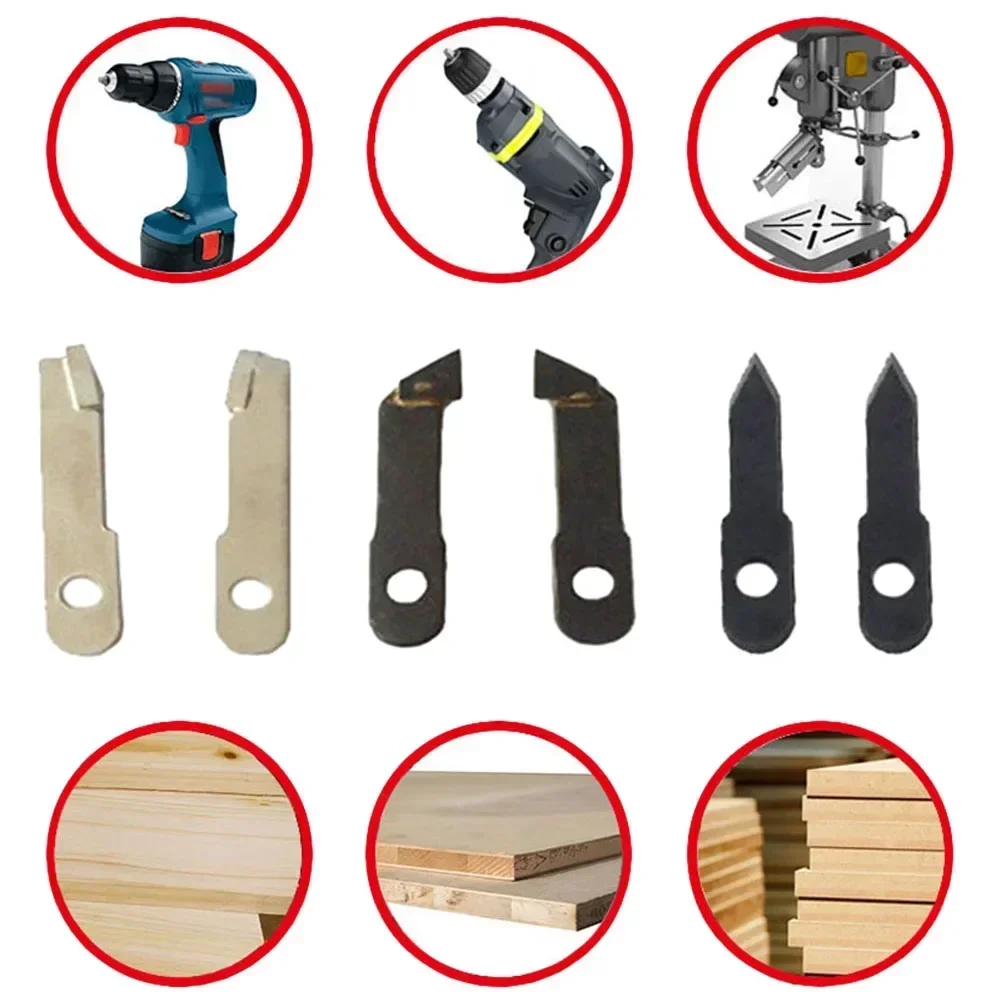 2pcs Adjustable Circle Hole Cutter Wood Drywall Drill Bit Saw Round Cutting Blade Aircraft Type DIY Tool Woodworking 45/50/48mm view 5