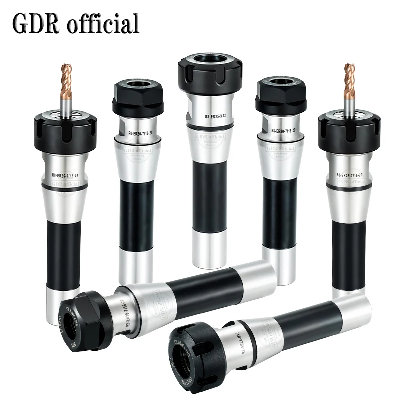 GDR R8 ER Werkzeughalter R8 ER16 ER20 ER25 ER32 ER40 M12 Spannzangenhalter Werkzeughalter R8 M12 7/16 Werkzeughalterhalterung Werkzeugspannzange – Detail 18