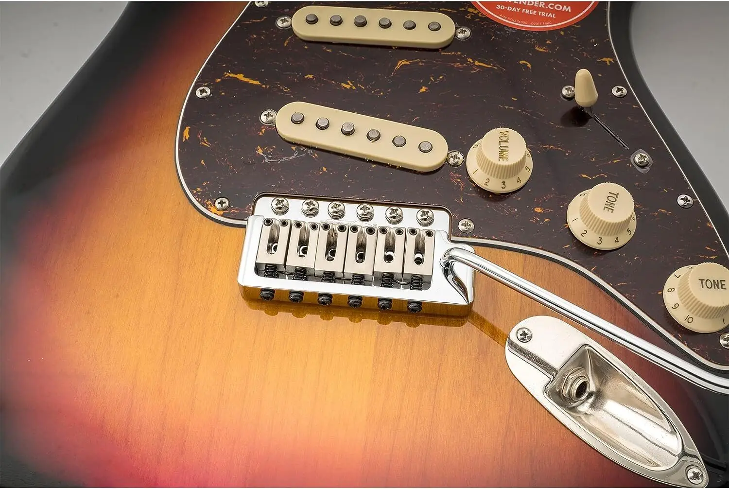 جسر تريمولو ويلكنسون WOV09 ديلوكس 52.5 ملم 6 براغي، لمسة نهائية من الكروم الذهبي، للقيثارات St Style #4