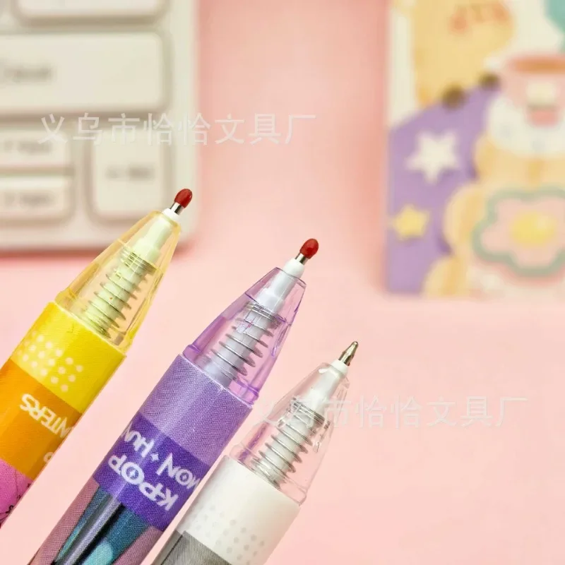 ปากกาเจลลายการ์ตูน Kpop Demon Hunters น่ารัก ขนาด 0.5 มม. 6 ด้าม ของใช้สำนักงาน อุปกรณ์เสริมอนิเมะ ของขวัญสำหรับงานปาร์ตี้