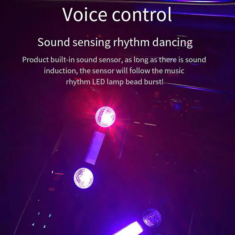 Music Car Strip Lights RGB LED Lights Wireless Remote Control Internal Lighting Kit Multicolor With Music Mode For Vehicle Truck