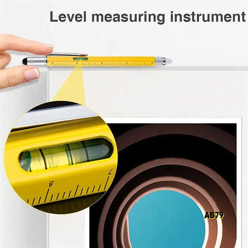 3X 6 In 1 マルチツールペン、男性用のクールなガジェット、お父さんへのギフト、男性用ストッキング詰め物、男性用のユニークなクリスマスギフト