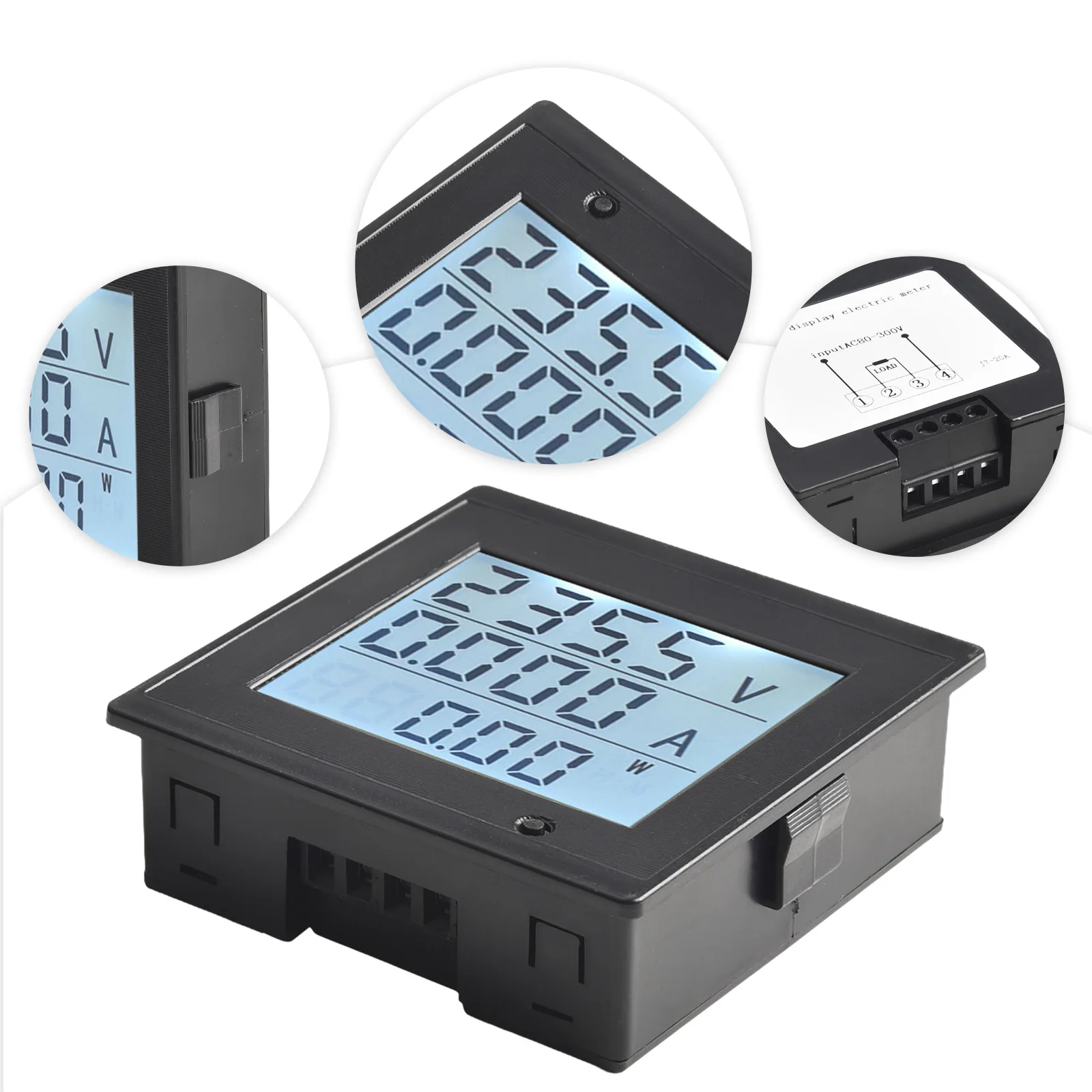 Digital Display Meter 220V Energy Meter Backlight Function Current Measurement Power And Time Reset Energy Monitor