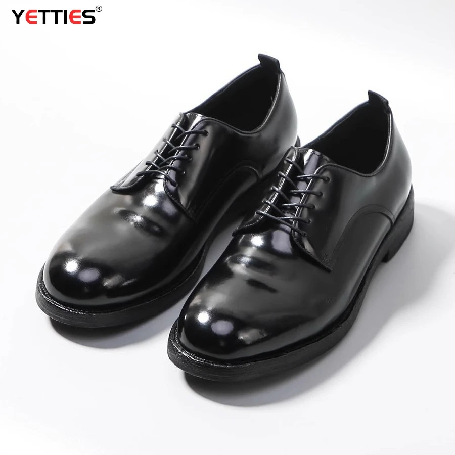 Men's Luxury Horsehide Oxford Shoes - Handcrafted Goodyear Welt Dress Shoes for Business/Wedding, Premium Formal Leather Shoes w