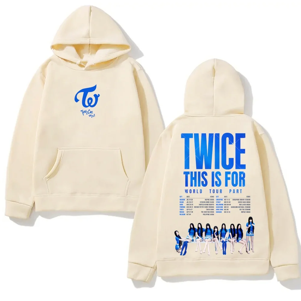 مرتين TOUR2025 فاسق 2025 الخريف/الشتاء الرجال النساء مريحة القطن الخالص ملابس رياضية كم القوطية الملابس الرجعية هوديي #3